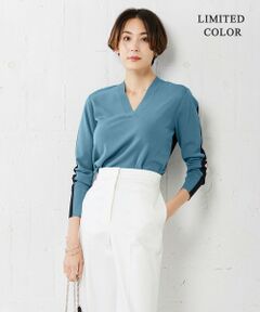 ICB / アイシービー ニット・セーター | 【洗える】 シンセティックフルニードル Vネックプルオーバー