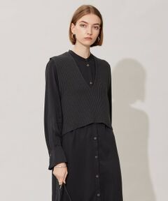 ICB / アイシービー ベスト | 【洗える】 コットンテープリブベスト