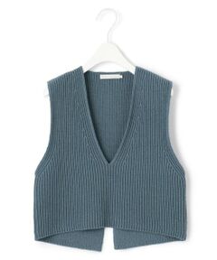 ICB / アイシービー ベスト | 【洗える】 コットンテープリブベスト