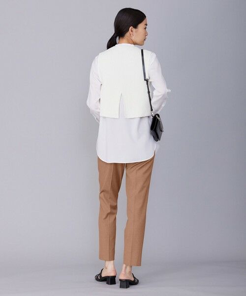 ICB / アイシービー ベスト | 【洗える】 コットンテープリブベスト | 詳細3