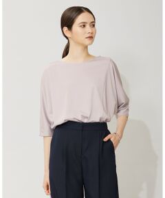 ICB / アイシービー カットソー | 【洗える】トリアセサテンスムース 5分袖プルオーバー