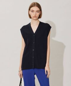 ICB / アイシービー ベスト | 【洗える】 リネンブレンドシャイン ベスト