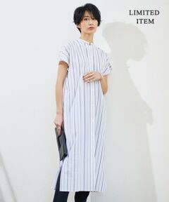 【WEB限定・洗える】 バンドカラーワンピース