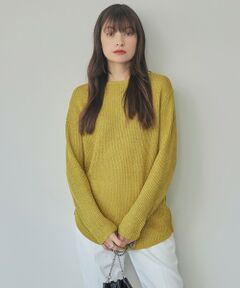 ICB / アイシービー ニット・セーター | 【洗える】 ペーパーブレンドシャインニット プルオーバー