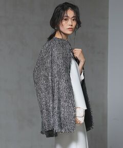 ICB / アイシービー その他アウター | スパングルツイード ノーカラーコート