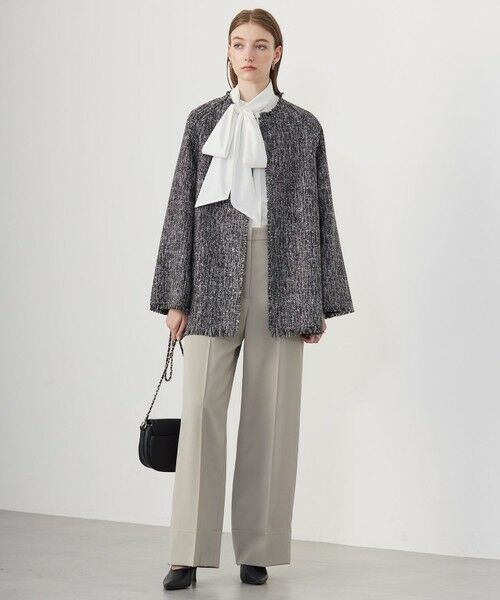 ICB / アイシービー その他パンツ | 【CLASSY.1月号掲載・2WAY・洗える】 クリアサテン ワイドストレートパンツ | 詳細9