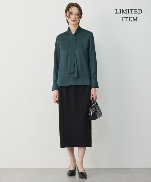 ICB / アイシービー シャツ・ブラウス | 【WEB限定】 ドレープサテン ボウタイブラウス | 詳細10