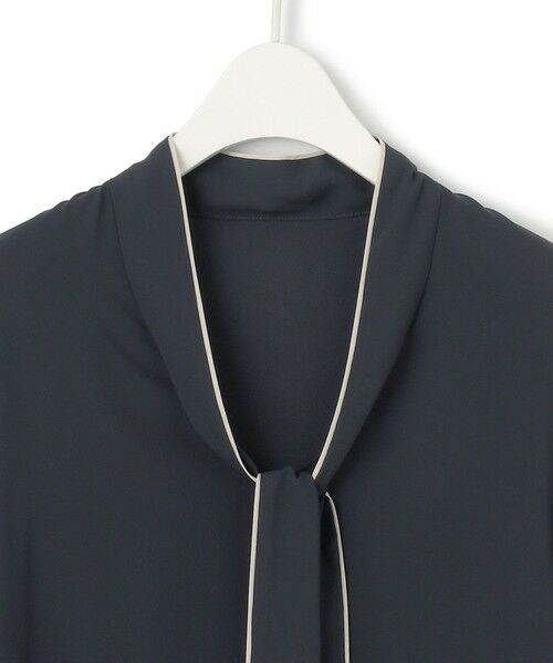 ICB / アイシービー シャツ・ブラウス | 【UVケア・速乾・接触冷感・洗える】BackSatinAmunzen 配色ボウタイブラウス | 詳細5