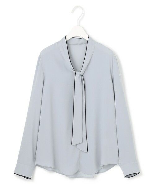 ICB / アイシービー シャツ・ブラウス | 【UVケア・速乾・接触冷感・洗える】BackSatinAmunzen 配色ボウタイブラウス | 詳細18