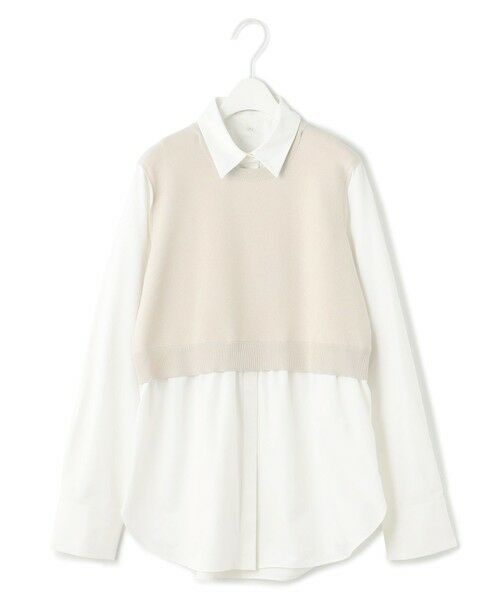 ICB / アイシービー ニット・セーター | 【2WAY・洗える】シャツクロスコンビニットプルオーバー | 詳細7