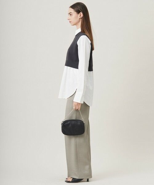 ICB / アイシービー ニット・セーター | 【2WAY・洗える】シャツクロスコンビニットプルオーバー | 詳細16