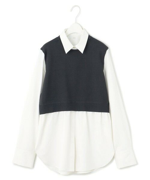 ICB / アイシービー ニット・セーター | 【2WAY・洗える】シャツクロスコンビニットプルオーバー | 詳細18