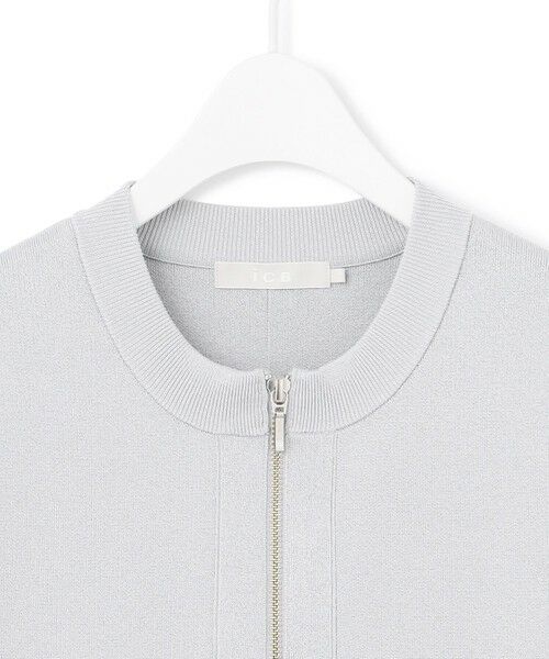 ICB / アイシービー ブルゾン | 【洗える】コットンポリエステルスムース ニットブルゾン | 詳細11