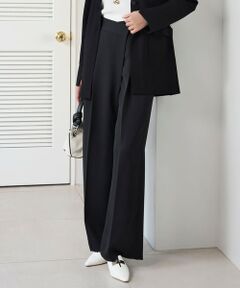 ICB / アイシービー その他パンツ | 【洗える】シルフィルダブルクロス ワイドパンツ