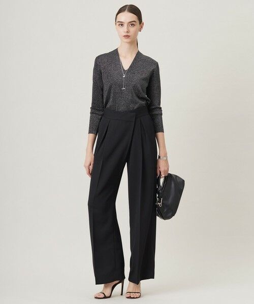 ICB / アイシービー その他パンツ | 【洗える】シルフィルダブルクロス ワイドパンツ | 詳細4