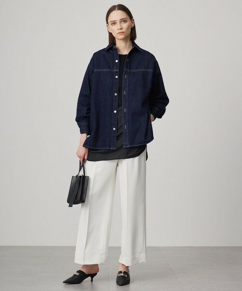 ICB / アイシービー その他パンツ | 【洗える】シルフィルダブルクロス ワイドパンツ | 詳細28