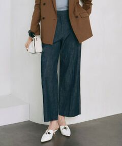 ICB / アイシービー その他パンツ | 【洗える】 コットンリアクティブデニム ワイドストレートパンツ