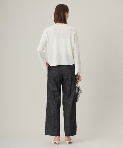 ICB / アイシービー その他パンツ | 【洗える】 コットンリアクティブデニム ワイドストレートパンツ | 詳細11