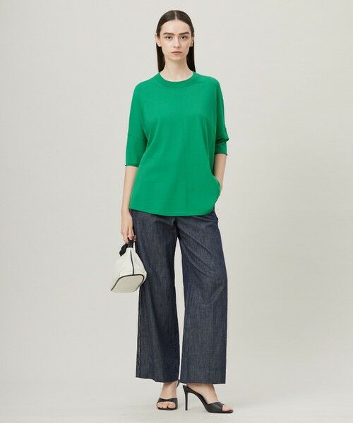 ICB / アイシービー その他パンツ | 【洗える】 コットンリアクティブデニム ワイドストレートパンツ | 詳細24