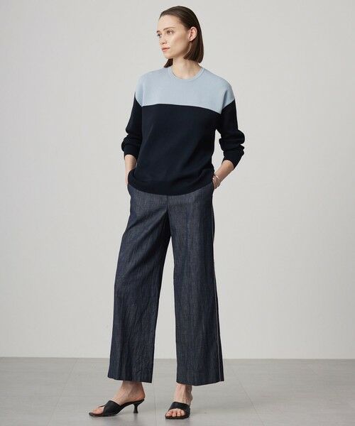 ICB / アイシービー その他パンツ | 【洗える】 コットンリアクティブデニム ワイドストレートパンツ | 詳細25