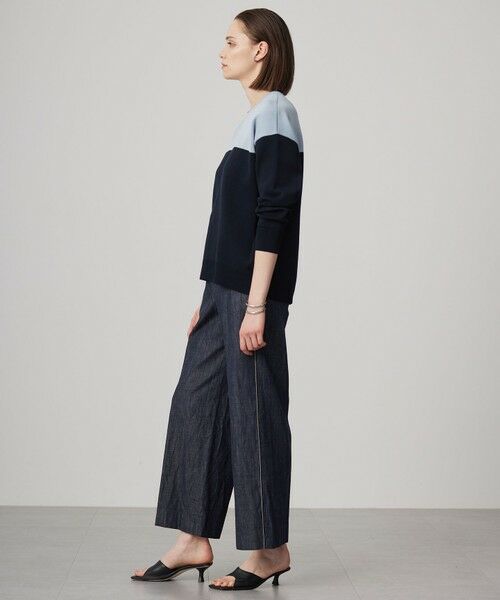 ICB / アイシービー その他パンツ | 【洗える】 コットンリアクティブデニム ワイドストレートパンツ | 詳細27