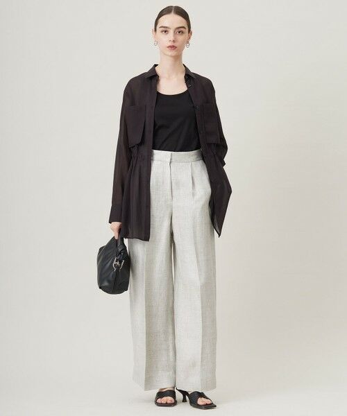 ICB / アイシービー その他パンツ | 【日本製】トリアセリネンシャイニーツイル ワイドパンツ | 詳細15