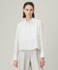 ICB / アイシービー シャツ・ブラウス | 【洗える】 クリーンブロード クロップドブラウス