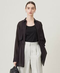 ICB / アイシービー シャツ・ブラウス | 【洗える】 PlaXシアーオーガンジー シャツ