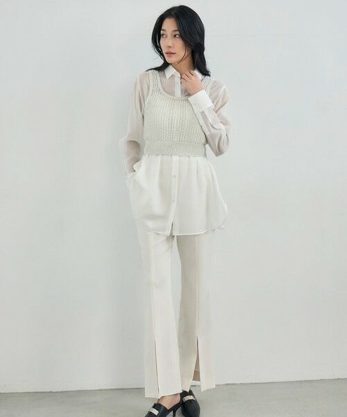 ICB / アイシービー シャツ・ブラウス | 【洗える】 PlaXシアーオーガンジー シャツ | 詳細7