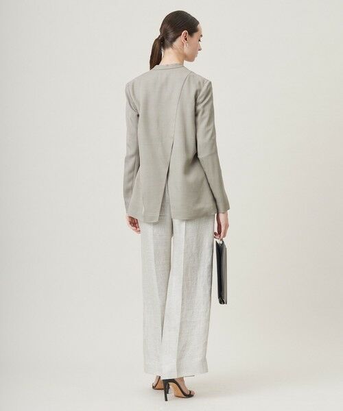 ICB / アイシービー ノーカラージャケット | Vi/Ly/Liツイル  ノーカラージャケット | 詳細5