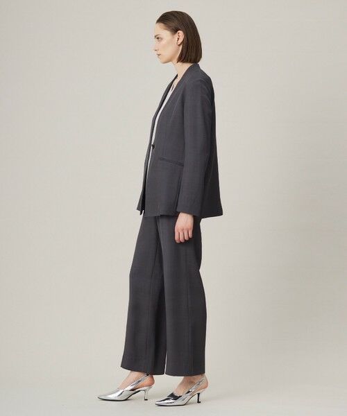 ICB / アイシービー ノーカラージャケット | Vi/Ly/Liツイル  ノーカラージャケット | 詳細15