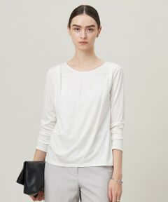 ICB / アイシービー カットソー | 【洗える】 PlaXフィラメントジャージー ドレープカットソー