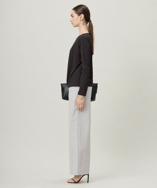 ICB / アイシービー カットソー | 【洗える】 PlaXフィラメントジャージー ドレープカットソー | 詳細2