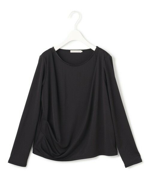 ICB / アイシービー カットソー | 【洗える】 PlaXフィラメントジャージー ドレープカットソー | 詳細4