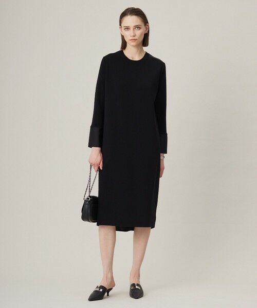 ICB / アイシービー ロング・マキシ丈ワンピース | 【洗える】 クロスコンビ ワンピース | 詳細1