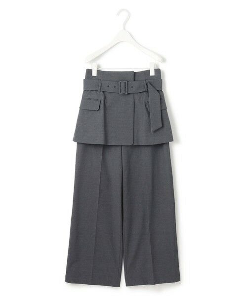 ICB / アイシービー その他パンツ | 【接触冷感・UVケア・撥水・洗える】LooseWeave スカートレイヤードワイドパンツ | 詳細3