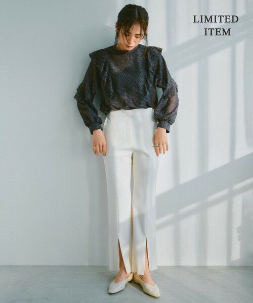 ICB / アイシービー その他パンツ | 【WEB限定・洗える】キュプラハイパワーストレッチ セミフレアパンツ | 詳細4