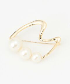 ICB / アイシービー ブローチ・コサージュ | パールラインブローチ