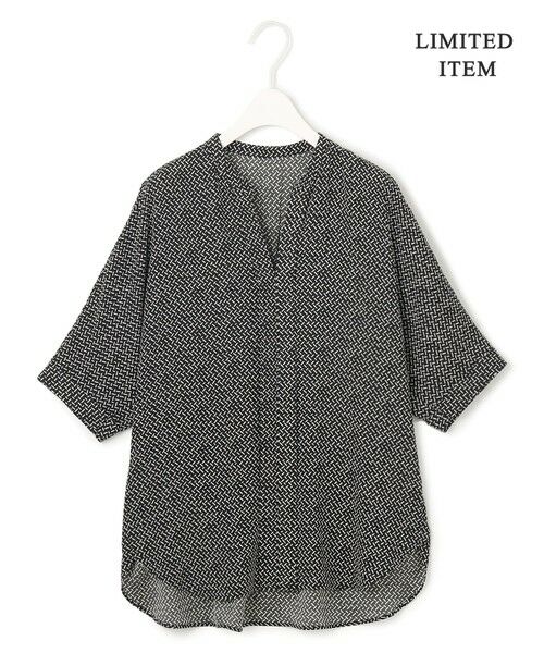 ICB / アイシービー シャツ・ブラウス | 【人気のため新色追加・WEB限定・接触冷感・UVケア・速乾・洗える】BackSatinAmunzen 5分袖キーネックブラウス | 詳細2