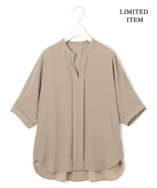 ICB / アイシービー シャツ・ブラウス | 【人気のため新色追加・WEB限定・接触冷感・UVケア・速乾・洗える】BackSatinAmunzen 5分袖キーネックブラウス | 詳細6