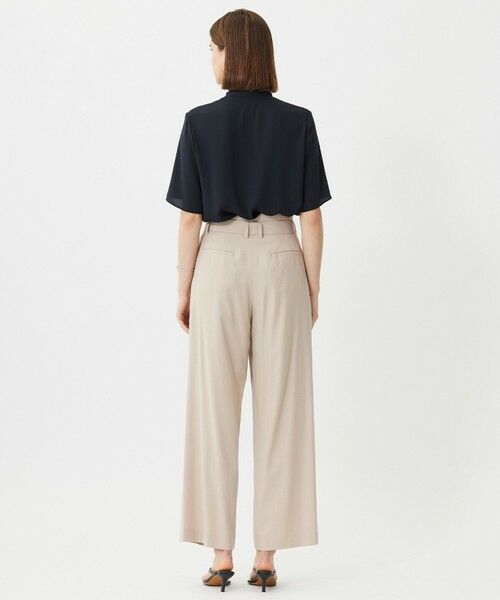 ICB / アイシービー シャツ・ブラウス | 【人気のため新色追加・接触冷感・UVケア・洗える】BackSatinAmunzen 5分袖配色ボウタイブラウス | 詳細19