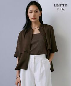 ICB / アイシービー シャツ・ブラウス | 【WEB限定・接触冷感・UVケア・吸水速乾・防シワ・洗える】 ドレープツイル クロップドシャツ