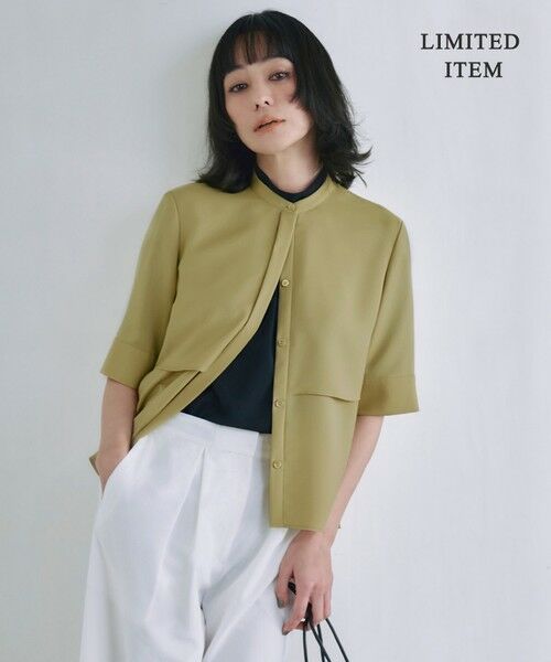 ICB / アイシービー シャツ・ブラウス | 【WEB限定・接触冷感・UVケア・吸水速乾・防シワ・洗える】 ドレープツイル クロップドシャツ | 詳細2