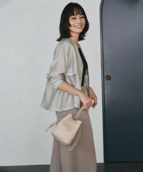 ICB / アイシービー ブルゾン | 【接触冷感・速乾・洗える】 リヨセルナイロンワッシャー ノーカラーブルゾン | 詳細22