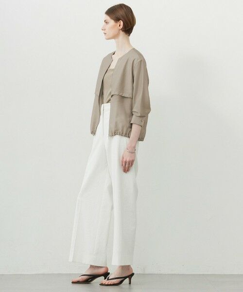 ICB / アイシービー ブルゾン | 【接触冷感・速乾・洗える】 リヨセルナイロンワッシャー ノーカラーブルゾン | 詳細27