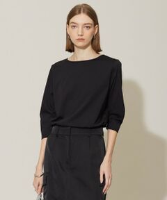 ICB 【接触冷感・UVケア・速乾・洗える】 チュールレイヤード カットソー 25SS 今期 極美品 iCB チュールレイヤード カットソー UVケア 速