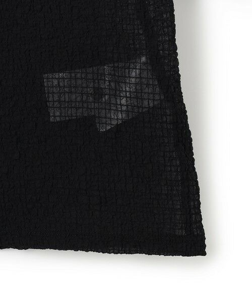 ICB / アイシービー カットソー | 【洗える】 シャイニーサッカー クロップドトップス | 詳細9