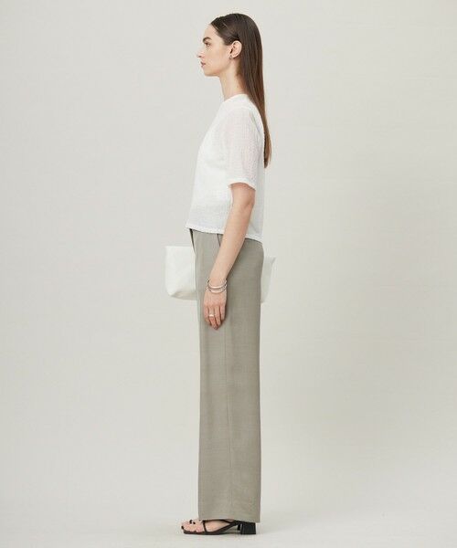 ICB / アイシービー カットソー | 【洗える】 シャイニーサッカー クロップドトップス | 詳細12