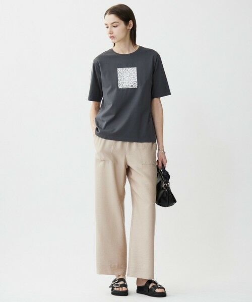 icb 今季【接触冷感・UVケア・速乾・洗える】 チュールレイヤード カットソー 接触冷感・UVケア・速乾・洗える】 チュールレイヤード