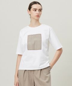 ICB / アイシービー カットソー | 【日本製・接触冷感・UVケア・洗える】ペイズリーレノクロス TEE